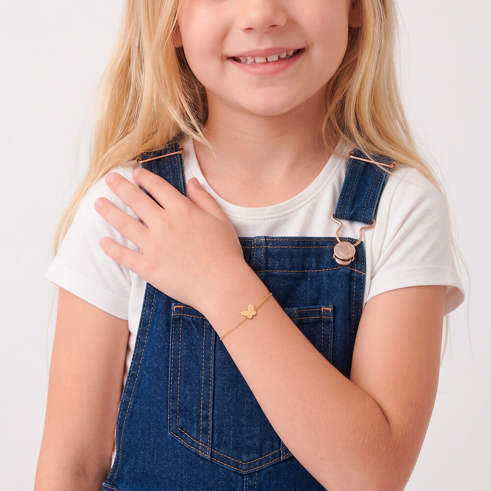 Bracelet Shaida Papillon Or Jaune - Bracelets cha&icirc;nes Enfant | Marc Orian