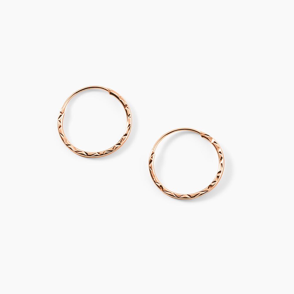 Cr&eacute;oles Valerina Or Rose - Cr&eacute;oles Femme | Marc Orian