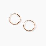 Cr&eacute;oles Valerina Or Rose - Cr&eacute;oles Femme | Marc Orian