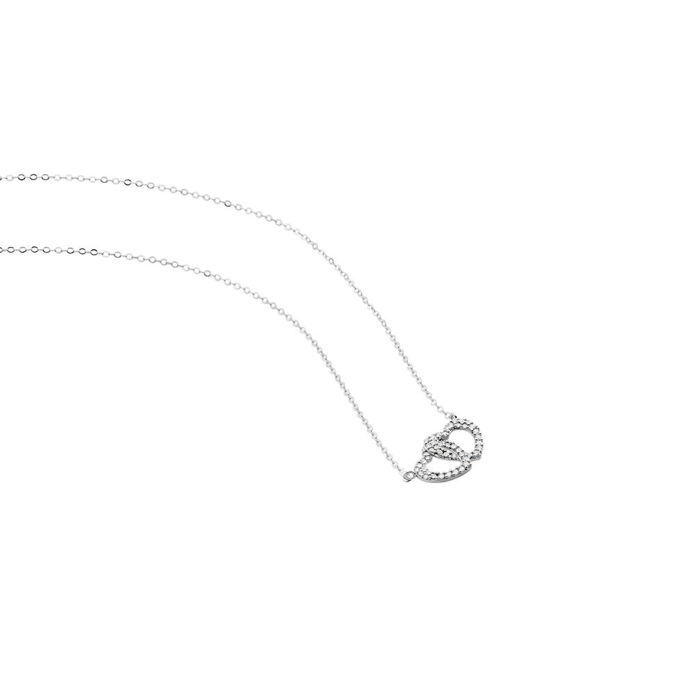 Collier Or Blanc Raoula Oxydes De Zirconium - Colliers avec pierres Femme | Marc Orian