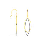 Boucles D'oreilles Pendantes Anila Gouttes Or Bicolore - Pendantes Femme | Marc Orian