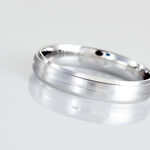 Alliance Circios Demi Jonc Classique Or Blanc - Alliances duo Unisex | Marc Orian