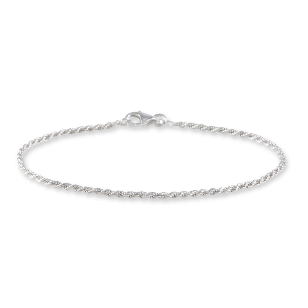 Bracelet Cacilda Maille Corde Argent Blanc - Bracelets mailles Femme | Marc Orian