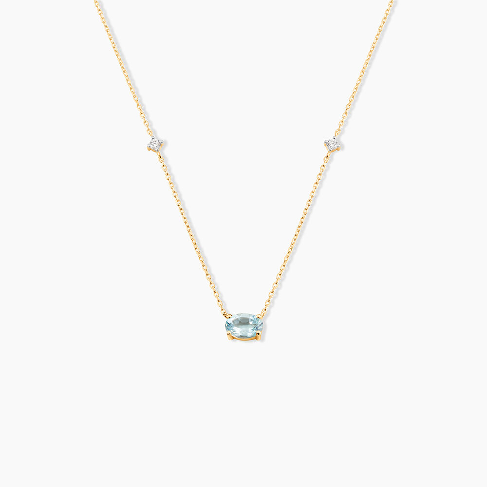 Collier Ayomide Or Jaune Topaze Oxyde De Zirconium - Colliers avec pierres Femme | Marc Orian