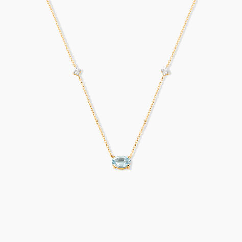 Collier Ayomide Or Jaune Topaze Oxyde De Zirconium - Colliers avec pierres Femme | Marc Orian