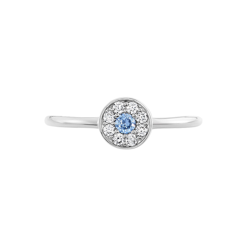 Bague Argent Blanc Auxana Oxyde De Zirconium - Bagues avec pierre Femme | Marc Orian