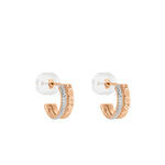 Boucles D'oreilles Puces Belindalan Or Bicolore Diamant - Puces Femme | Marc Orian