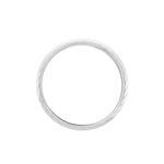 Alliance Nene Ruban Plat Argent Blanc - Alliances duo Famille | Marc Orian