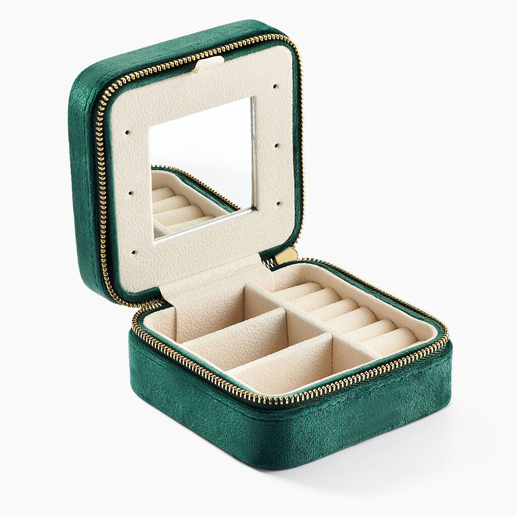 Boite à Bijou Tissu Vert - Idées cadeaux Famille | Marc Orian