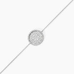 Bracelet Agnete Argent Blanc Oxyde De Zirconium - Bracelets fantaisie Femme | Marc Orian