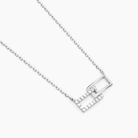 Collier Lysis Argent Blanc Oxyde De Zirconium - Colliers avec pierres Femme | Marc Orian