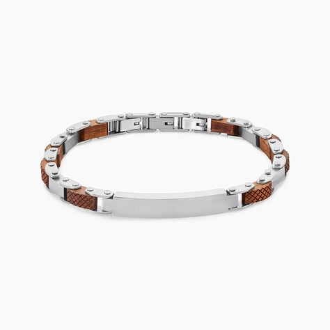 Bracelet Identité Acier Blanc Jorg - Bracelets chaînes Homme | Marc Orian