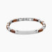 Bracelet Identit&eacute; Acier Blanc Jorg - Bracelets cha&icirc;nes Homme | Marc Orian