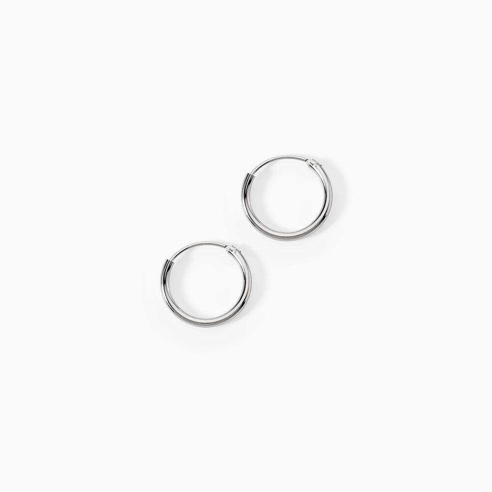 Cr&eacute;oles Argent Blanc Olympia - Cr&eacute;oles Femme | Marc Orian