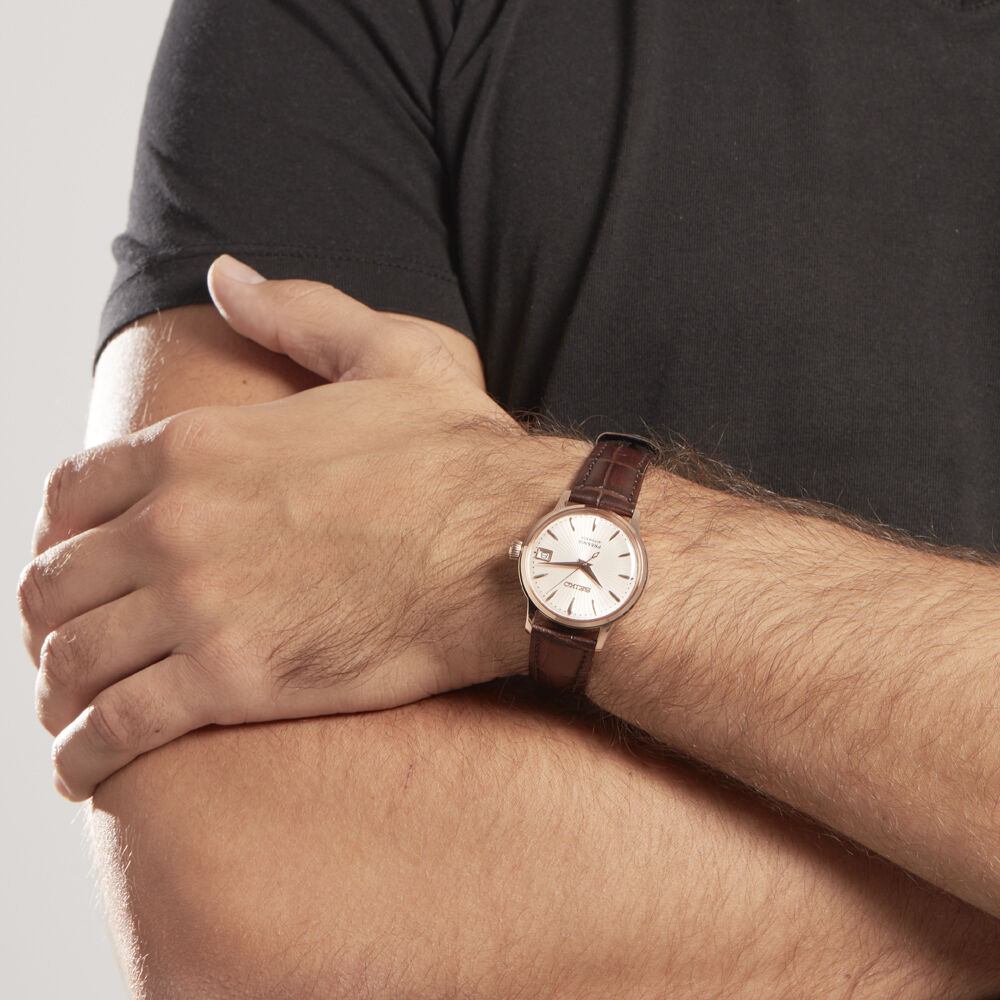 Montre seiko hot sale homme cuir