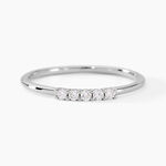 Bague Patti Argent Blanc Diamant Synth&eacute;tique - Bagues avec pierre Femme | Marc Orian