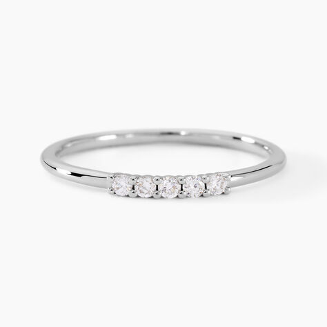 Bague Patti Argent Blanc Diamant Synth&eacute;tique - Bagues avec pierre Femme | Marc Orian