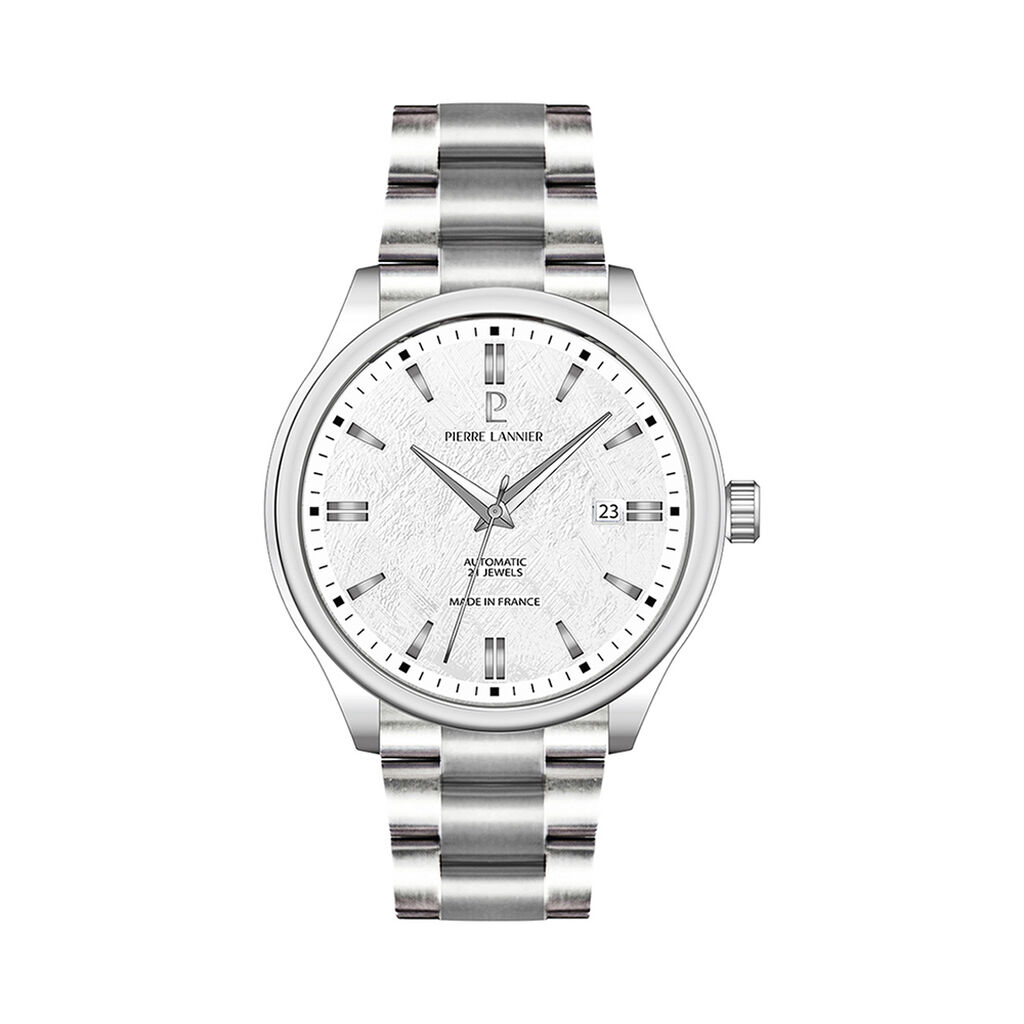 Montre Pierre Lannier Lannier Velin Argent&eacute; - Montres automatiques Homme | Marc Orian