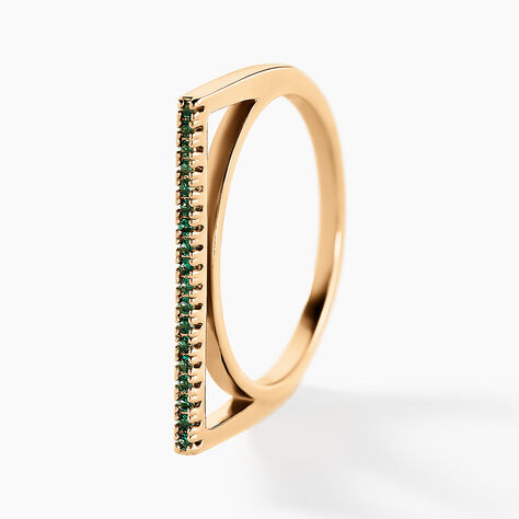 Bague Marika Plaqué Or Doré Pierre D'imitation - Bagues avec pierre Femme | Marc Orian