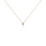 Collier Zihna Plaqu&eacute; Or Jaune Pierre De Synth&egrave;se Oxyde - Colliers avec pierres Femme | Marc Orian