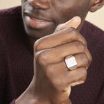 Chevali&egrave;re Daniel Argent Blanc - Bijoux personnalis&eacute;s Homme | Marc Orian