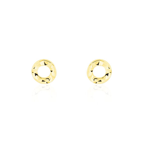 Boucles D'oreilles Puces Berangere Cercle 3 Or Jaune - Puces Femme | Marc Orian