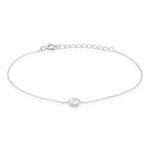 Bracelet Court Argent Blanc Laureano Oxyde De Zirconium - Bracelets fantaisie Femme | Marc Orian