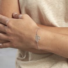 Bracelet Tyfen Argent Blanc - Bracelets chaînes Femme | Marc Orian