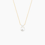 Collier Norah Or Jaune Perle De Culture Et Oxyde De Zirconium - Colliers avec pierres Femme | Marc Orian