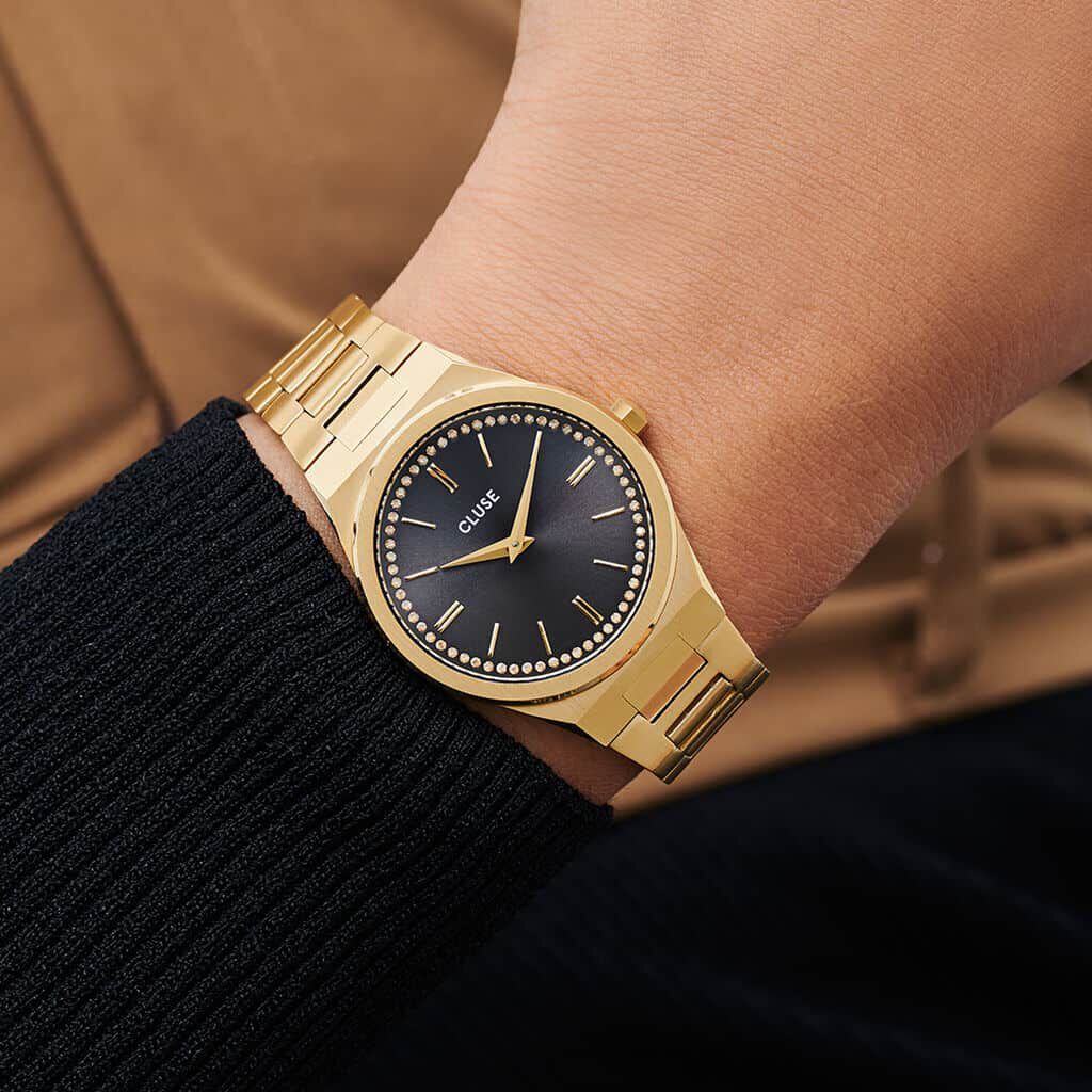 Coffret De Montre Cluse Vigoureux Noir - Montres classiques Femme | Marc Orian