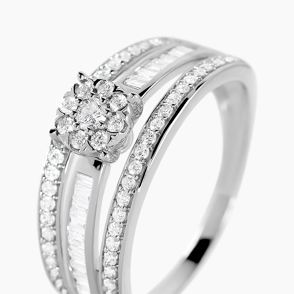 Bague Humphrey Or Blanc Diamant - Bagues pierres pr&eacute;cieuses Femme | Marc Orian