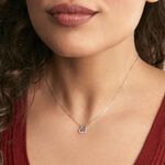 Collier Eliana Or Blanc Amethyste Et Oxyde De Zirconium - Colliers avec pierres Femme | Marc Orian