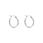 Cr&eacute;oles Esaias Acier Blanc - Cr&eacute;oles Femme | Marc Orian