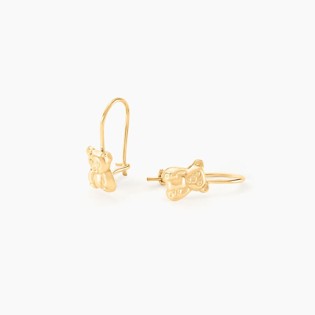 Boucles D'oreilles Pendantes Baptista Ours Or Jaune - Pendantes Enfant | Marc Orian
