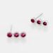 Boucles D'oreilles Puces Kasey Argent Blanc Oxyde De Zirconium - Puces Femme | Marc Orian