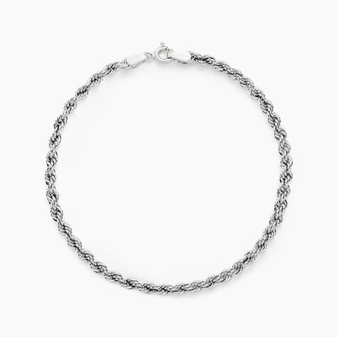 Bracelet Cordelia Maille Corde Or Blanc - Bracelets mailles Femme | Marc Orian