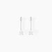 Boucles D'oreilles Pendantes Goutte Or Blanc Oxyde De Zirconium - Pendantes Femme | Marc Orian