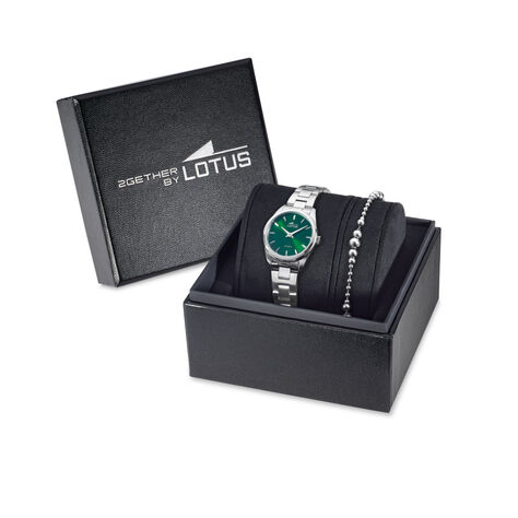 Coffret De Montre Lotus Old Money Vert - Montres &eacute;tanches Femme | Marc Orian