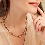 Collier Acier Jaune Pierre De Synthese - Colliers avec pierres Femme | Marc Orian