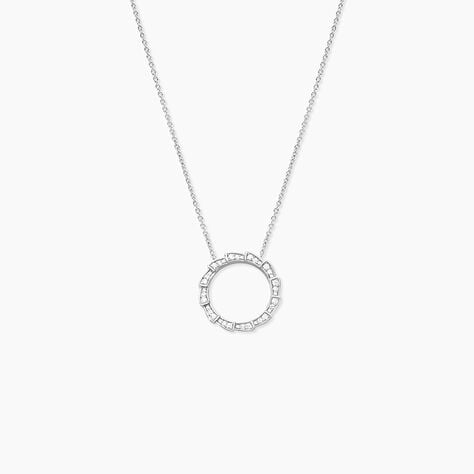 Collier Nevada Argent Blanc Oxyde De Zirconium - Colliers avec pierres Femme | Marc Orian