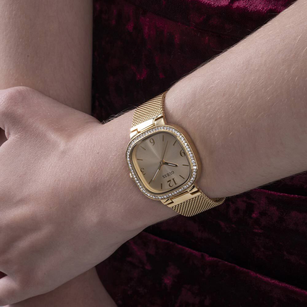 Montre guess sales femme doré
