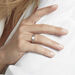 Alliance Sudem Ruban Plat Argent Blanc - Alliances Famille | Marc Orian