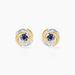 Boucles D'oreilles Puces Potentille Or Jaune Saphir - Boucles d'oreilles mariage Femme | Marc Orian