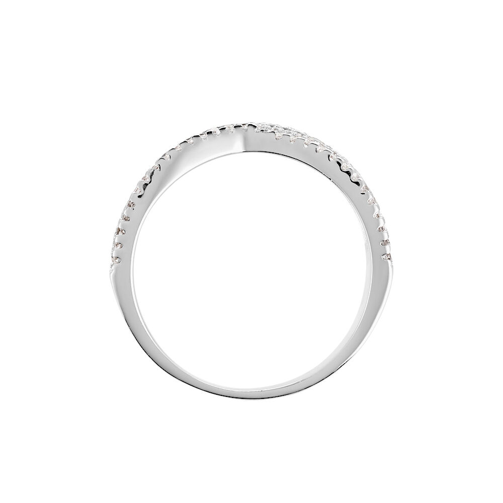 Bague Sharise Argent Blanc Oxyde De Zirconium - Bagues avec pierre Femme | Marc Orian