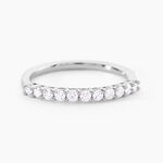 Alliance 1090 Or Blanc Diamant - Alliances duo Femme | Marc Orian