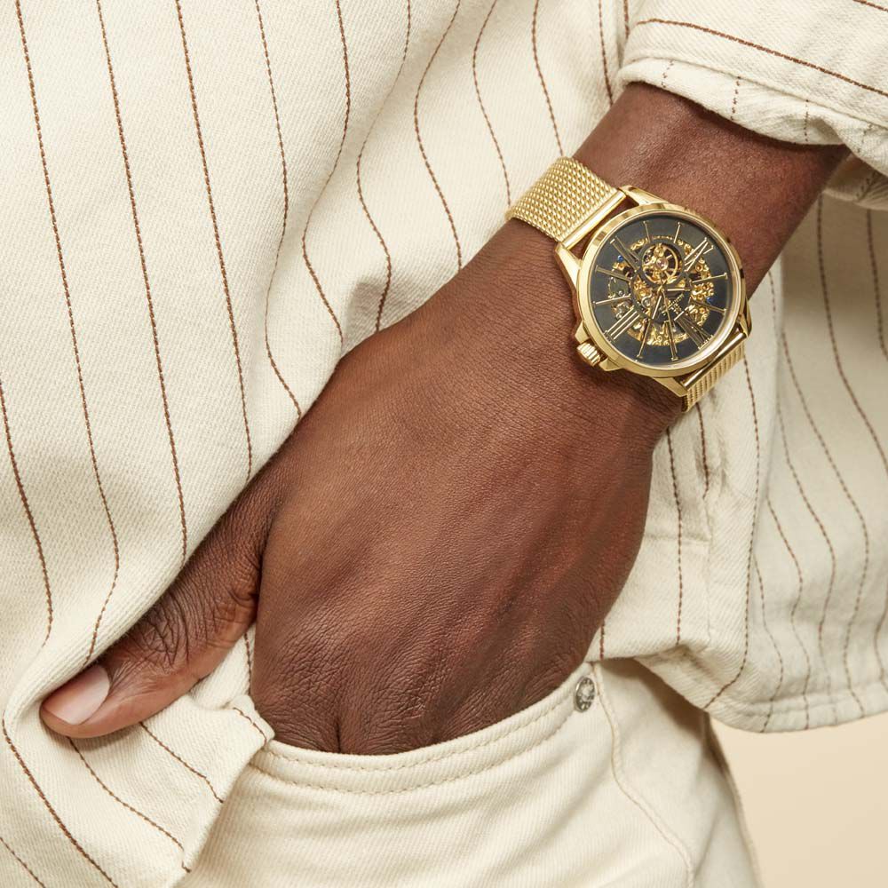 Montre Montignac Round Automatique Noir - Montres automatiques Homme | Marc Orian