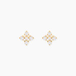 Boucles D'Oreilles Puces Katashi Or Jaune Oxyde De Zirconium - Puces Femme | Marc Orian