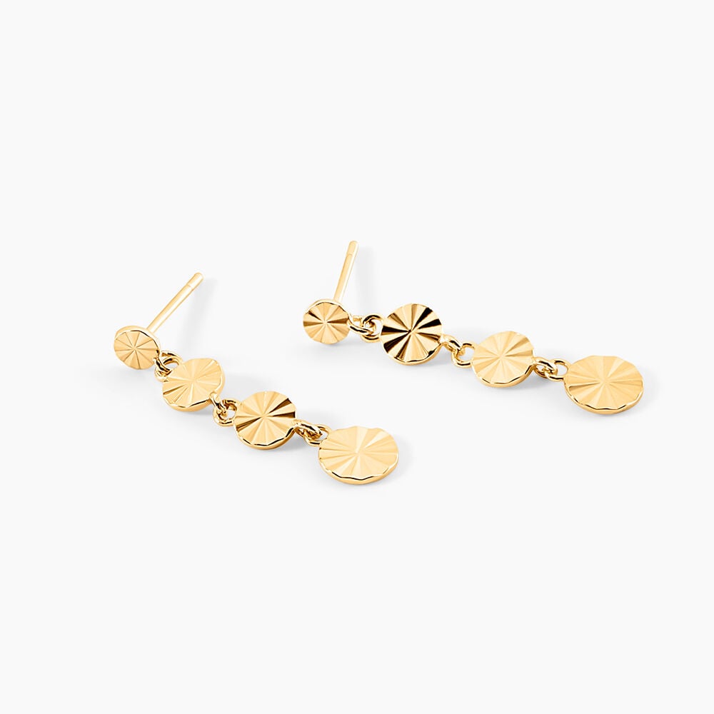 Boucles D'Oreilles Pendantes Evert Or Jaune - Pendantes Femme | Marc Orian