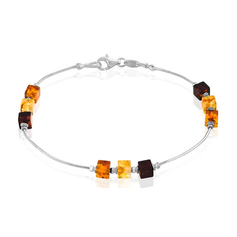 Bracelet Argent Blanc Ridaae Ambres - Bracelets chaînes Femme | Marc Orian