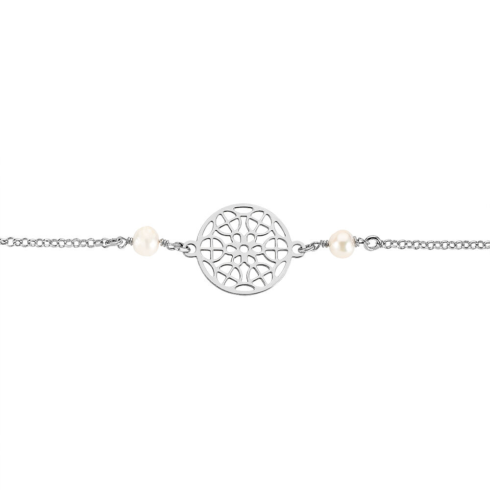 Bracelet Selia Argent Blanc Perle De Culture - Bracelets chaînes Femme | Marc Orian